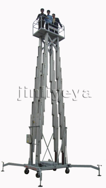 莱芜四桅柱铝合金高空作业平台
